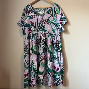 Terra & Sky Purple Floral Mini Dress